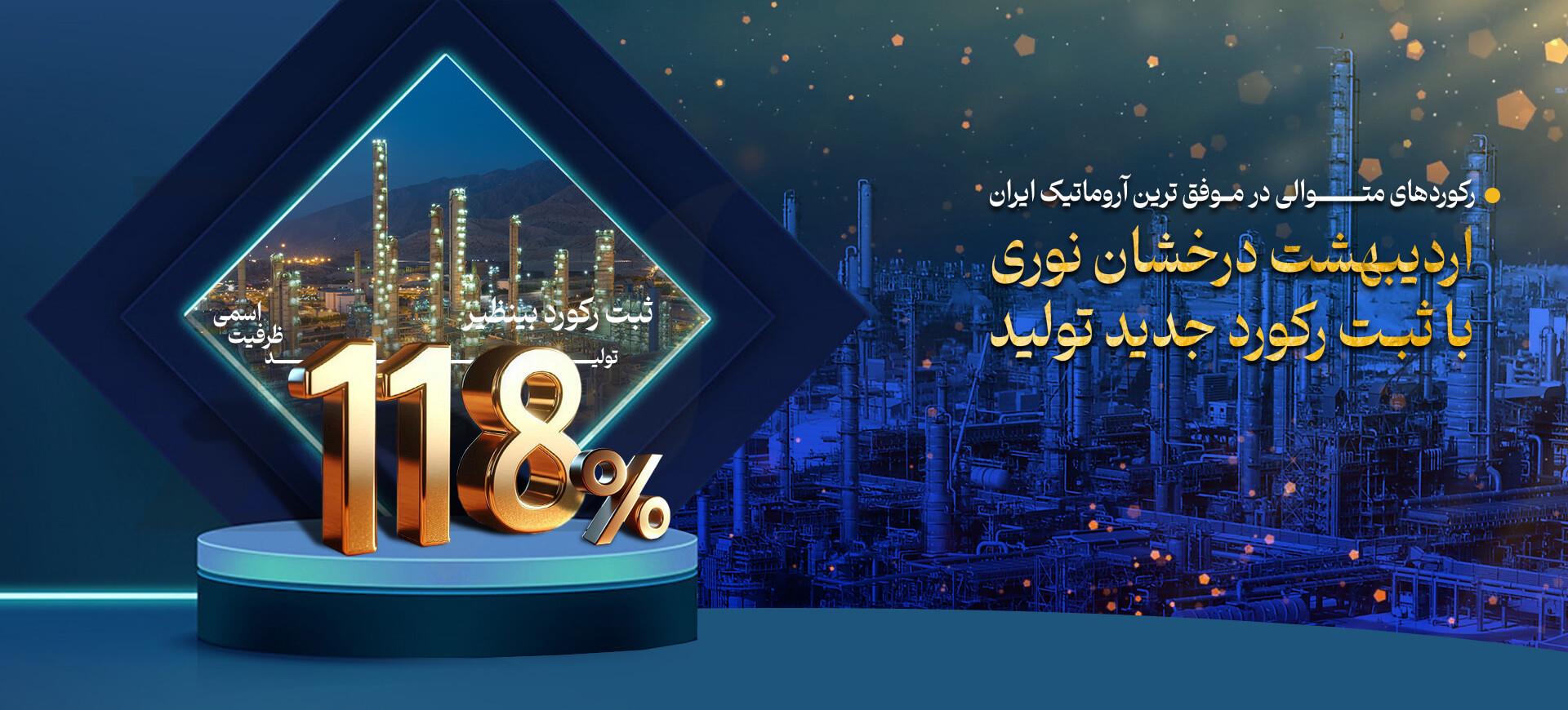 اسلاید 118 ++ درصد ظرفیت تولید 1404.03